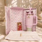 Stanley LoveShackFancy Pink Bow 40oz Insulated Tumbler Gift Set