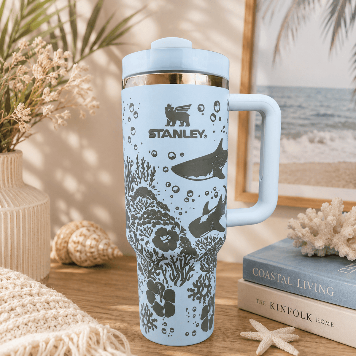 Ocean Breeze Coral Insulated Tumbler