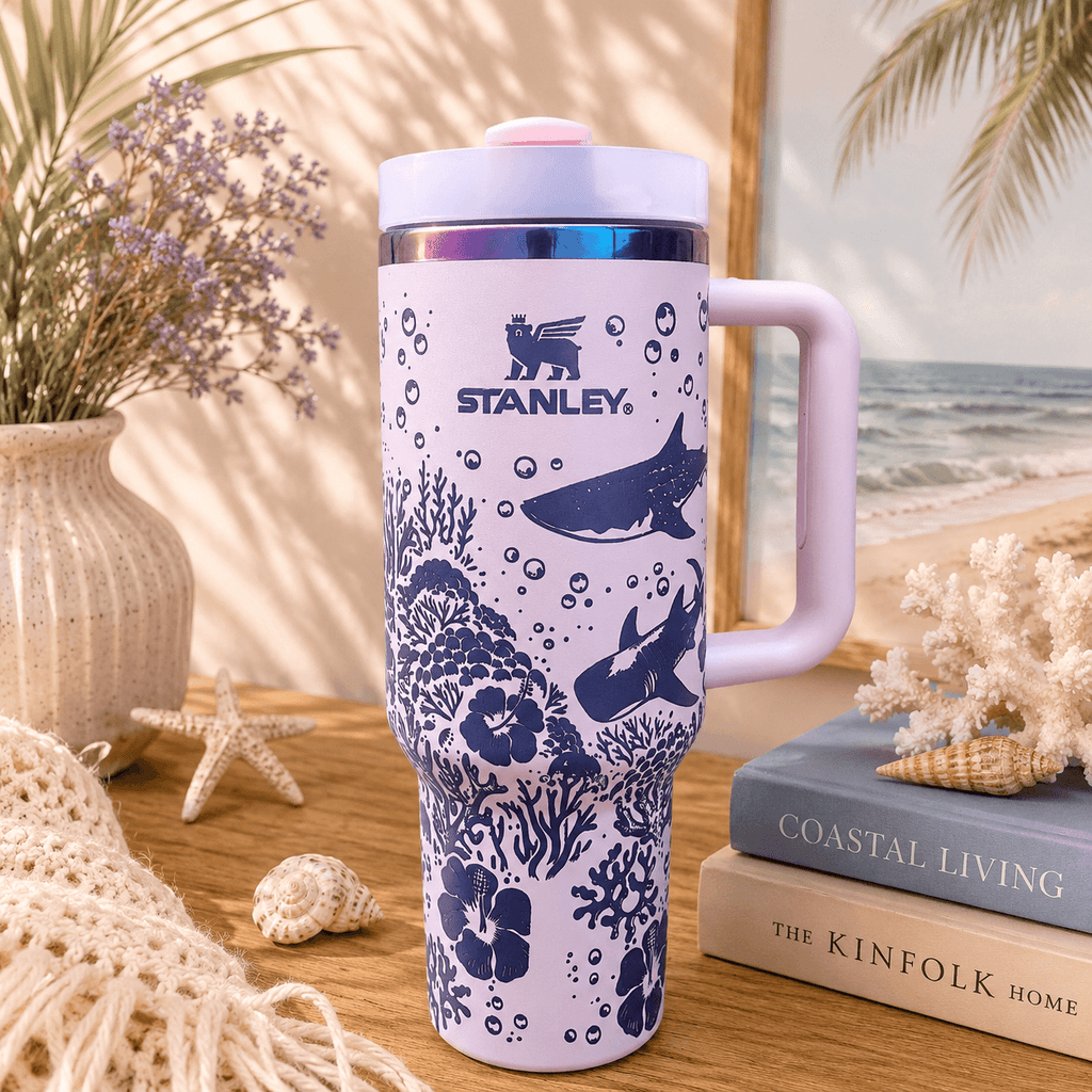 Ocean Breeze Coral Insulated Tumbler