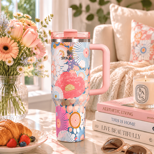 Blooming Palette Floral Insulated Tumbler